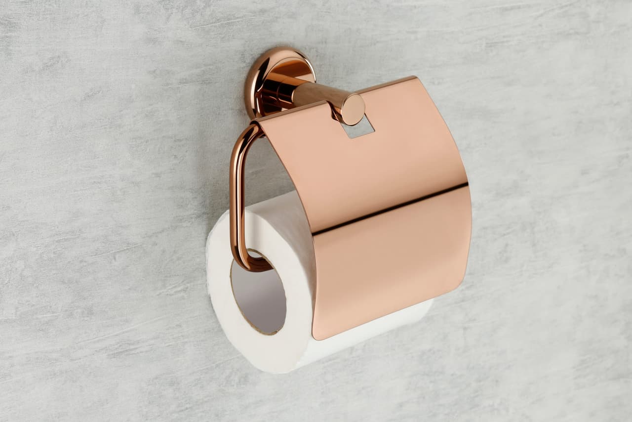 38500 Paper Holder — Brass — Ph With Lid