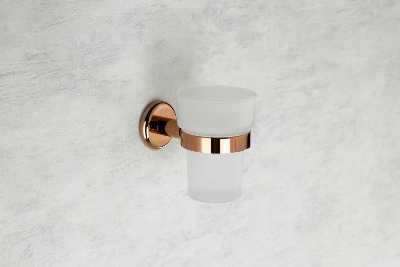 38500 Tumbler Holder — Brass — Glass Tbh
