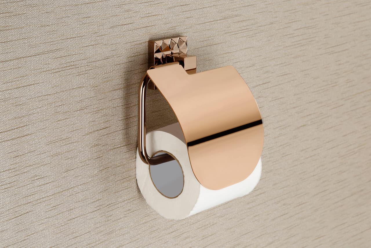 40500 Paper Holder — Brass — Ph With Lid