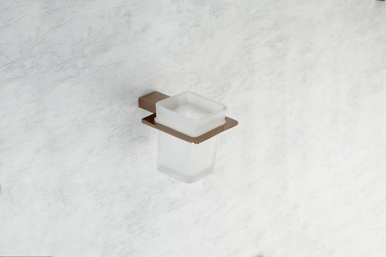 41500 Tumbler Holder — Brass — Glass Tbh
