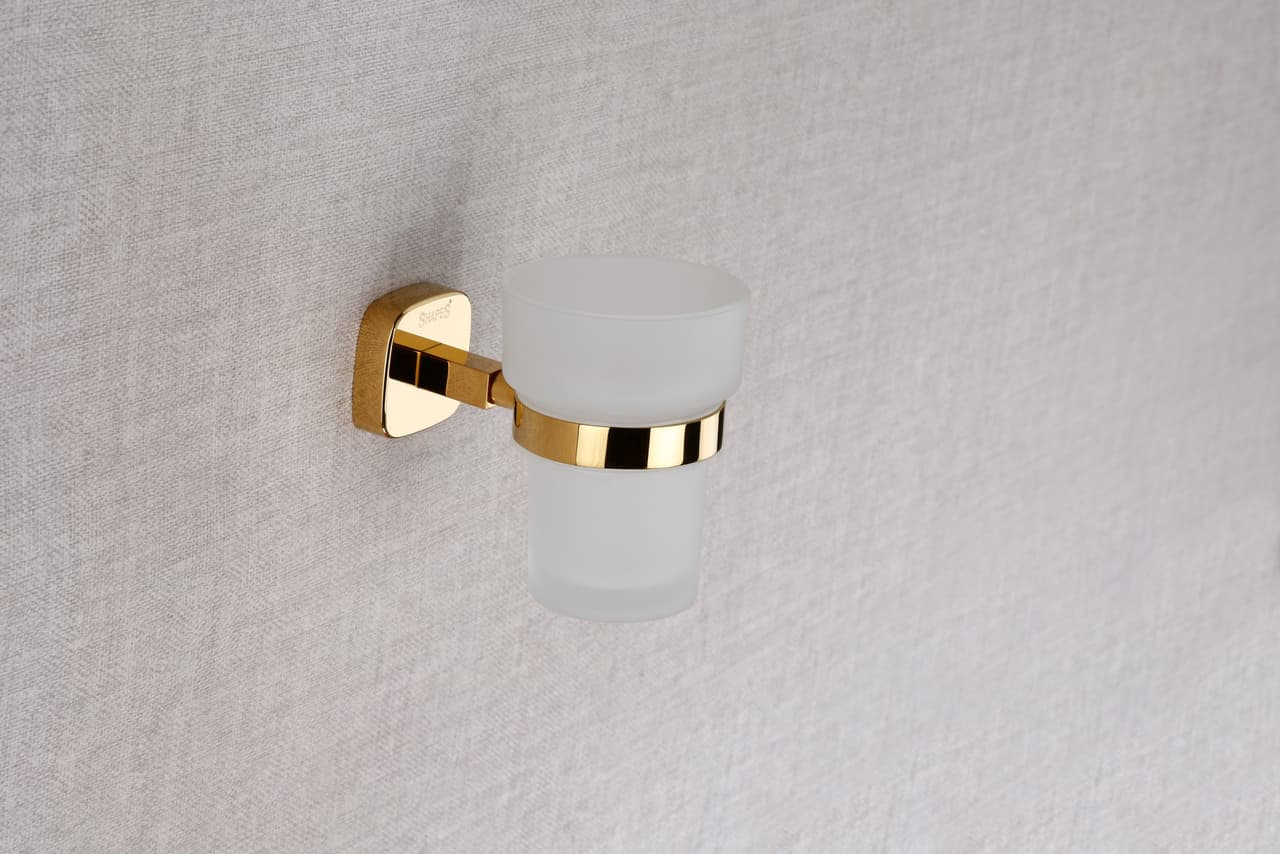 33500 Tumbler Holder — Brass — Glass Tbh