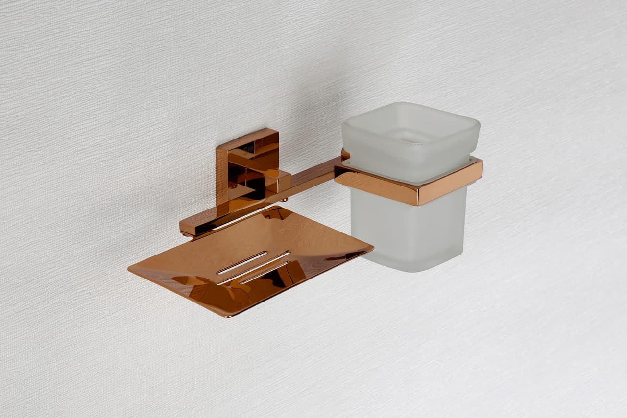 34500 Soap Dish — Brass — Double Brass Soap Dish