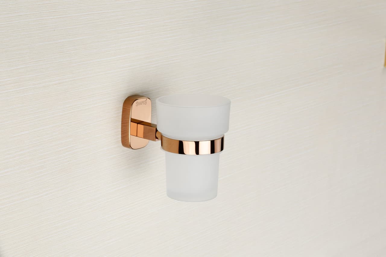 35500 Tumbler Holder — Brass — Glass Tbh