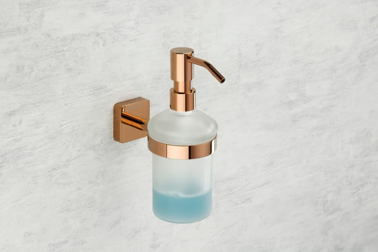 43500 Liquid Soap Dispenser — Brass — Glass Lsd