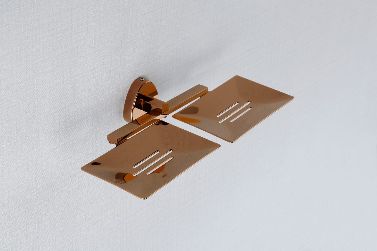 32500 Double Soap Dish — Brass — Soap Dishes