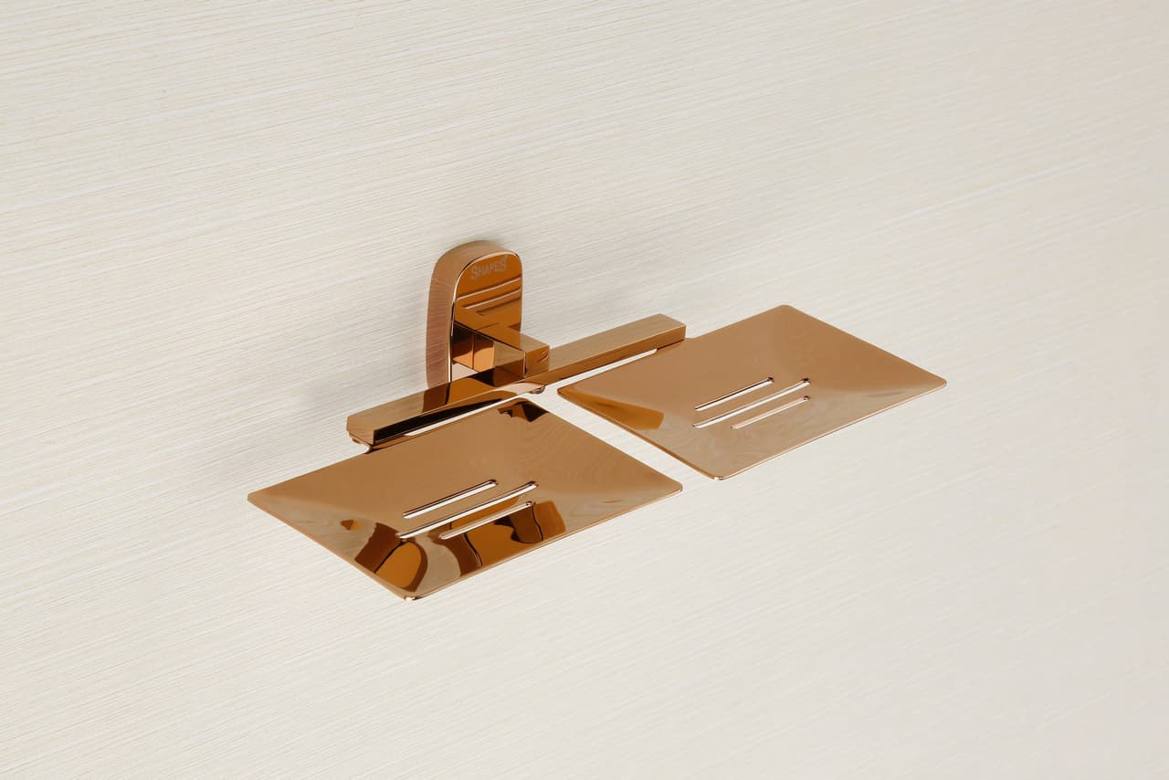 35500 Double Soap Dish — Brass — Soap Dishes